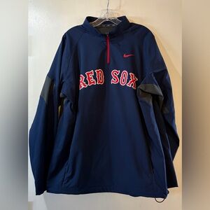 Boston Red Sox Quarter Zip Windbreaker Nike Men’s Sz Large